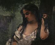 Gypsy in Reflection Gustave Courbet